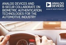 ADI與B-Secur攜手開發生物特徵識別技術