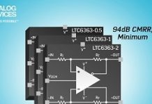 ADI發表固定增益全差分放大器/ADC驅動器新品