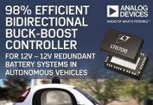 ADI發表自駕車雙向升降壓型控制器