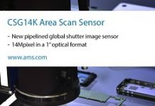 ams影像感測器新品提供12位元14Mpixel解析度輸出