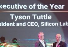 芯科全球執行長榮獲ASPENCORE年度最佳執行長