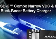 瑞薩電子發布新款USB-C二合一降壓-升壓電池充電IC