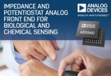ADI推出新型阻抗/恒電位儀類比前端AD5940