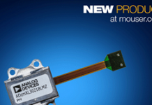 貿澤供貨Analog Devices ADcmXL3021三軸震動感測器