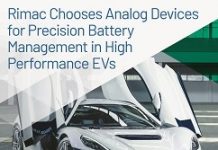 ADI攜手Rimac為高性能電動汽車提供精準電池管理
