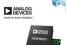 貿澤供貨ADI精密MEMS慣性測量單元