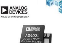 貿澤供Analog低功耗差分SAR ADC